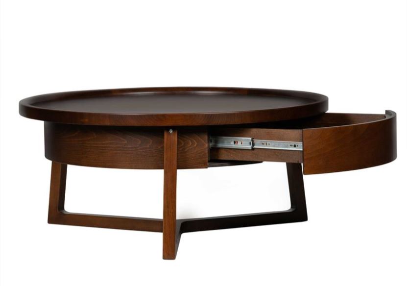 LIAN , Beech-Veneered Coffee Table with Soft-Close Storage Drawer