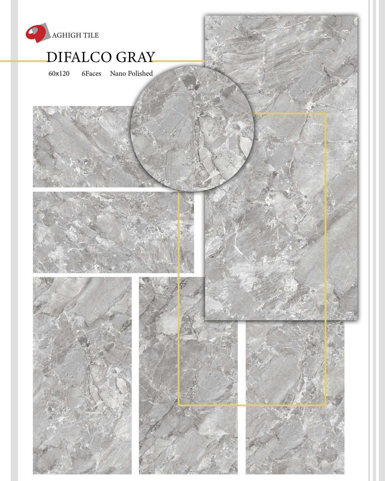 Dark Gray Difalco Tile | 60x120