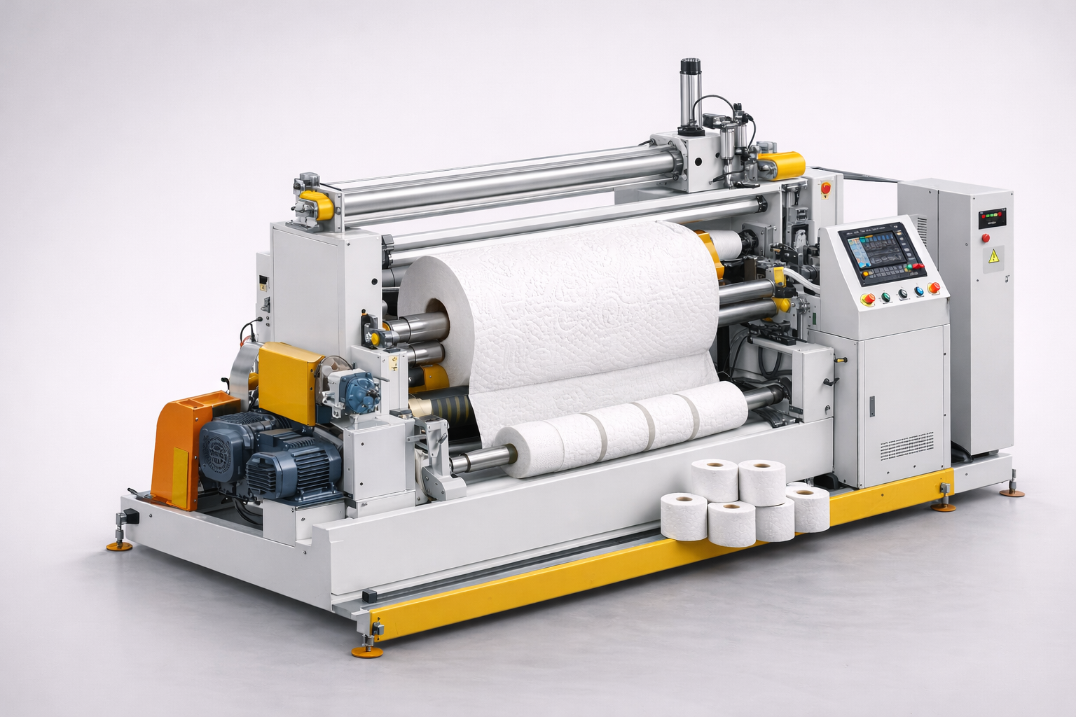 Delcy Point-to-Point Semi-Automatic Toilet & Paper Towel Roll Making Machine - 60 cm Width