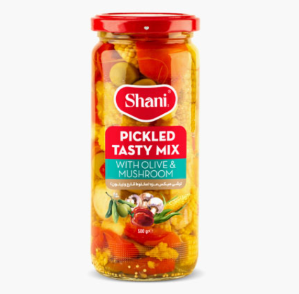 Jar mix taste Pickle with olive and mushroom - 500g