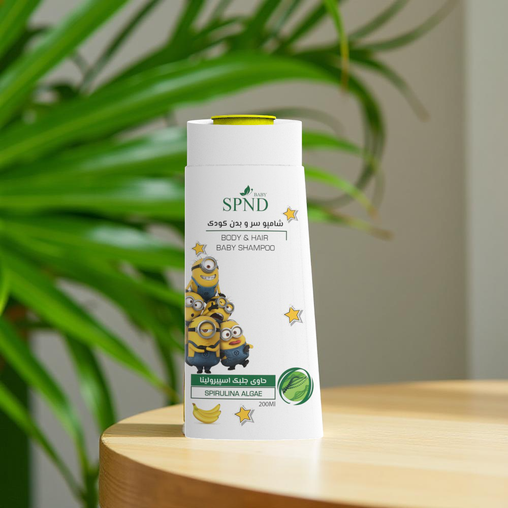 SPND Baby Body & Hair Shampoo  Spirulina Algae (200 ml)