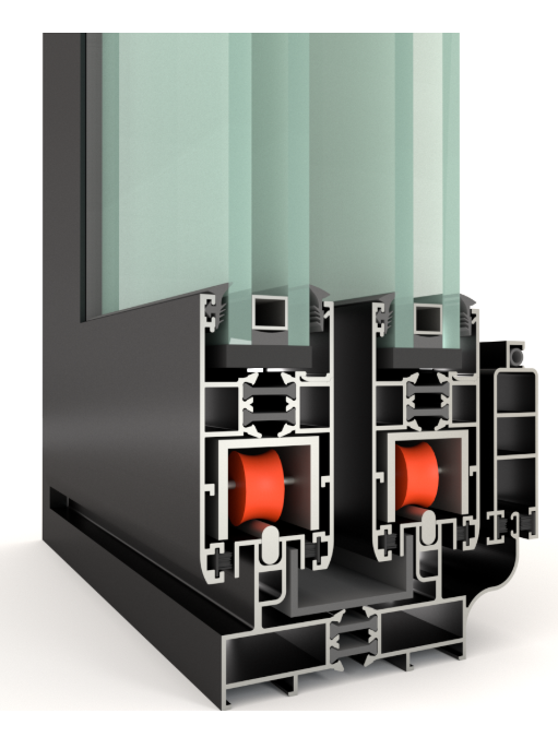 thermal break sliding window  system TS 77-B 