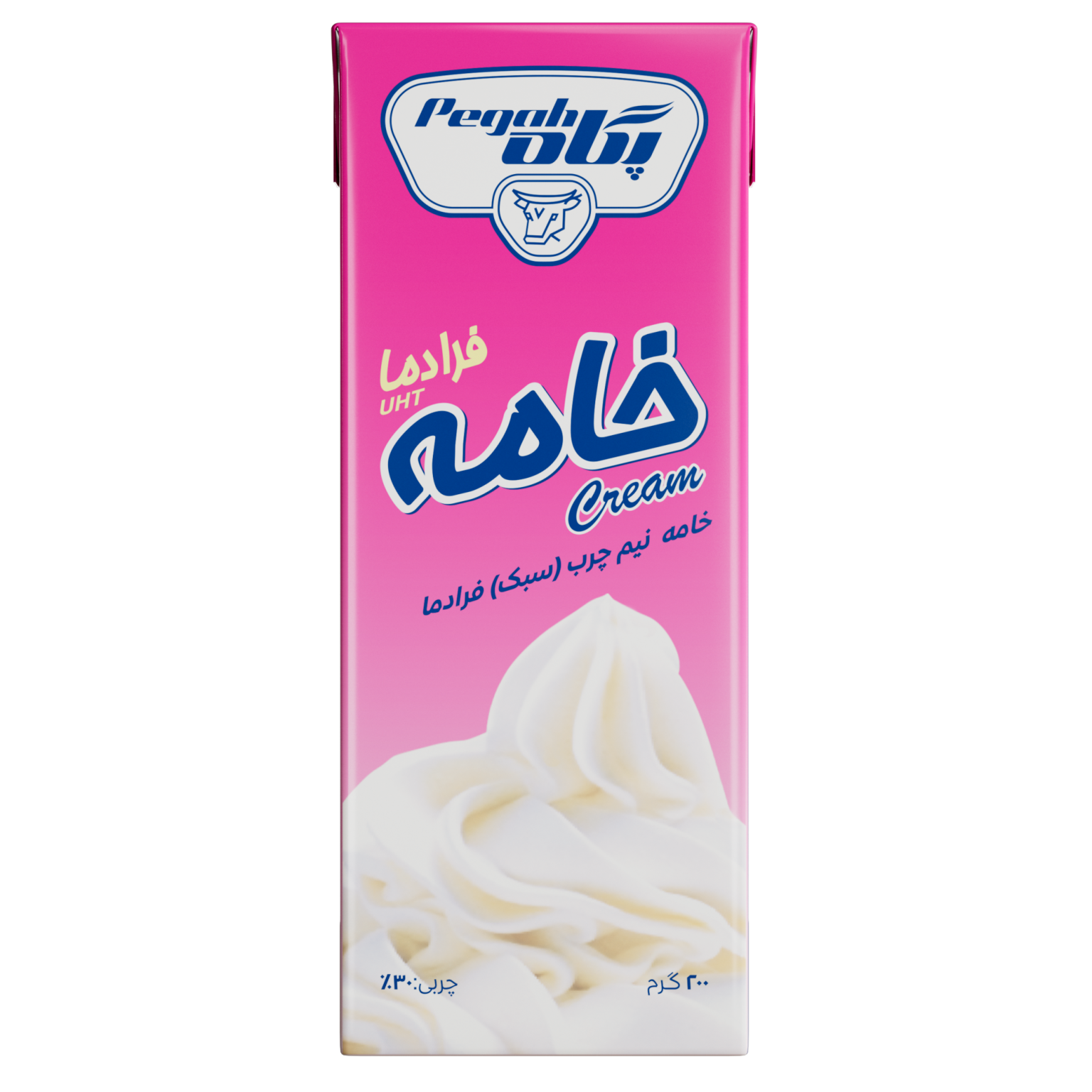 Pegah UHT Sterilized Semi-Fat Cream - 200 g