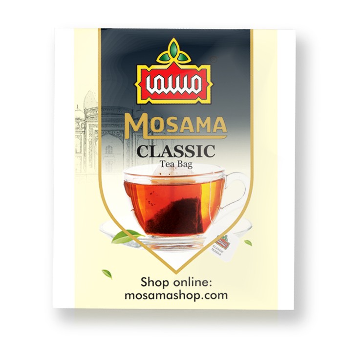 أكياس شاي أسود كلاسيكي من Mosama – علبة من 20 كيسًا