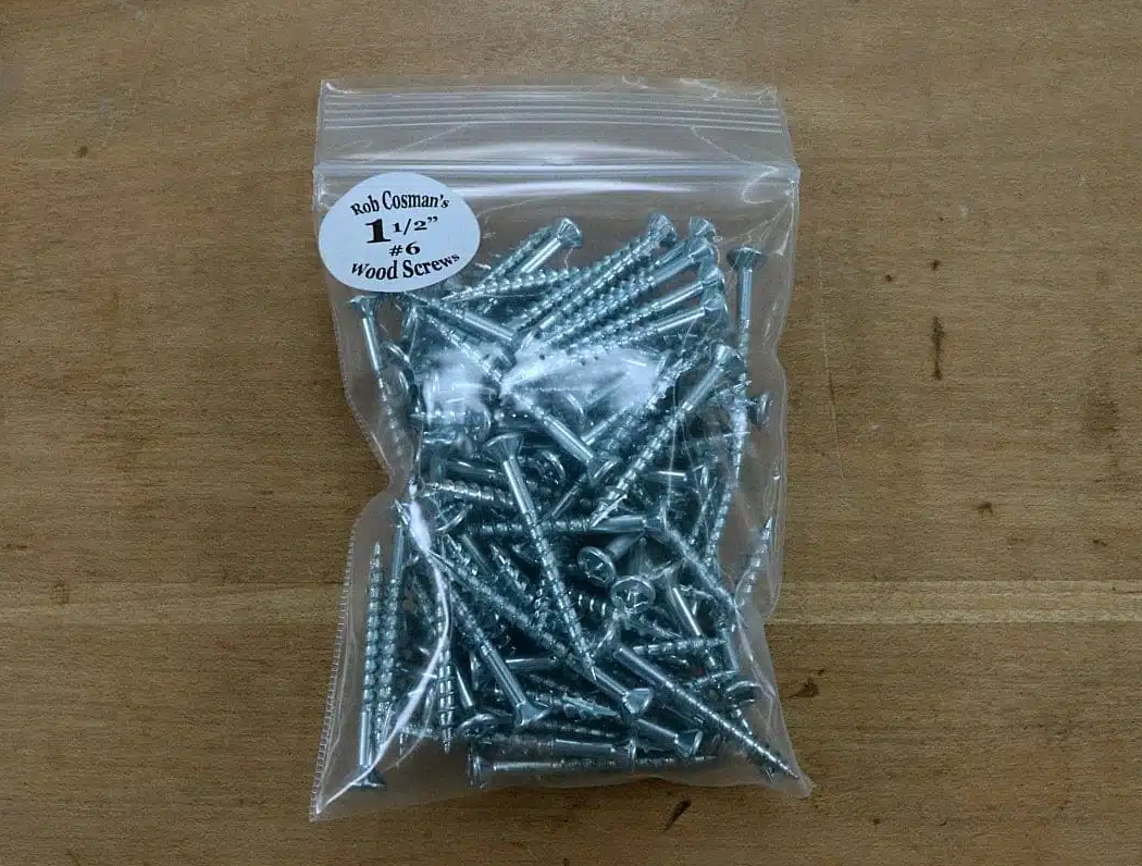 Cellophane Plastic packaging bolts 