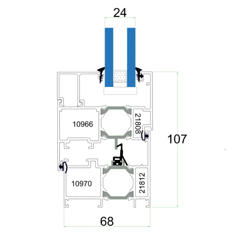  thermal break door and window system TH 68