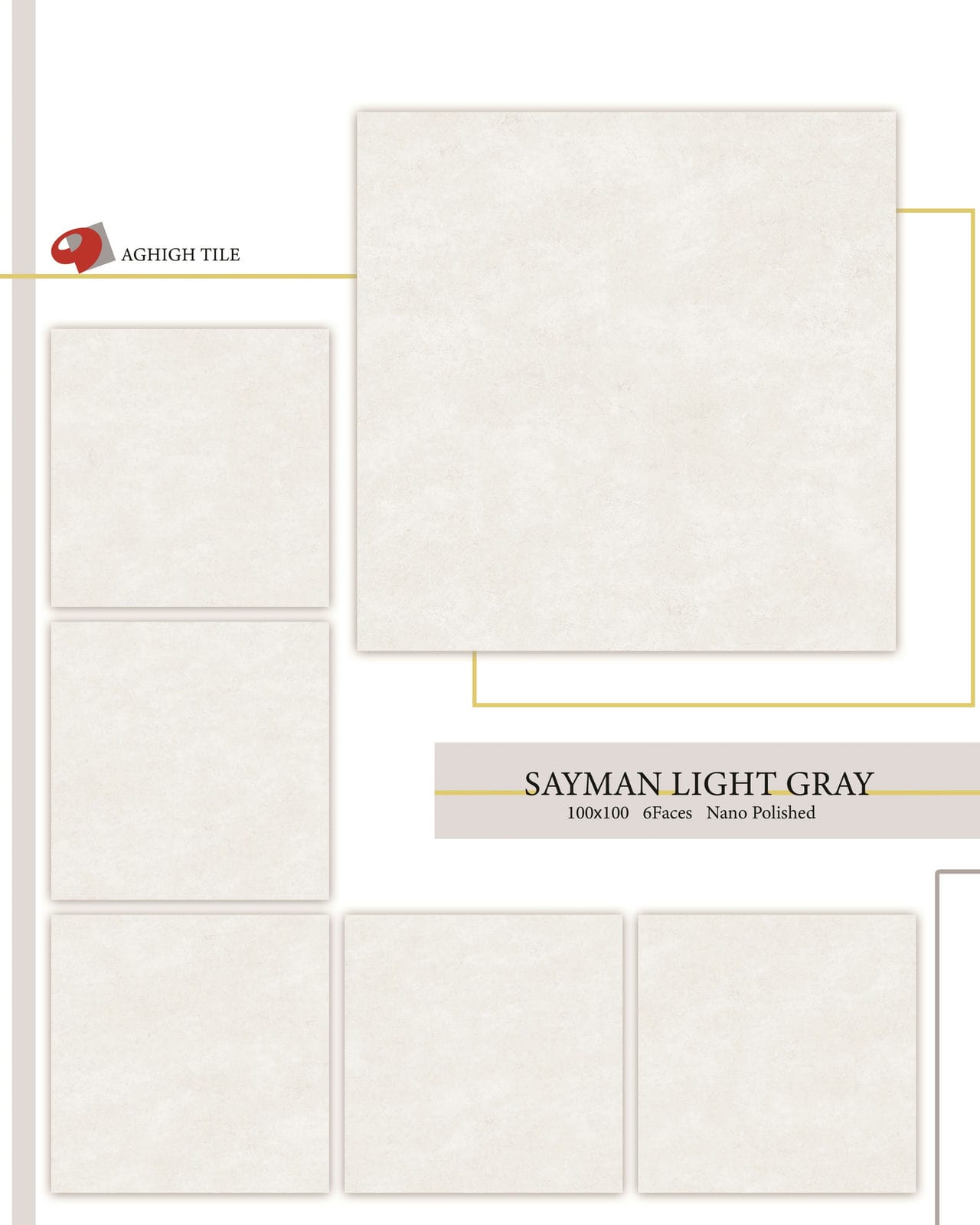Dark Gray Sayman Tile | 100x100