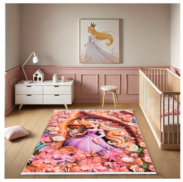 Polyester-Polyogen Rug, Kids Collection,Nescafe 25KD0010