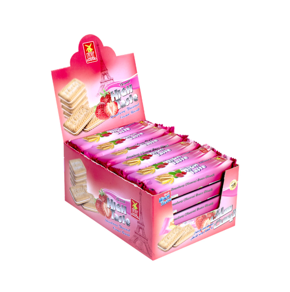 High Taste Mini Strawberry Biscuit 6 Pieces Box