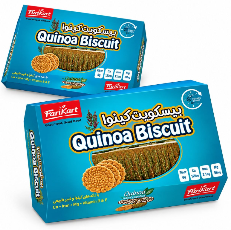 Premium Quinoa Biscuits with Wheat Flour and Natural Flavors