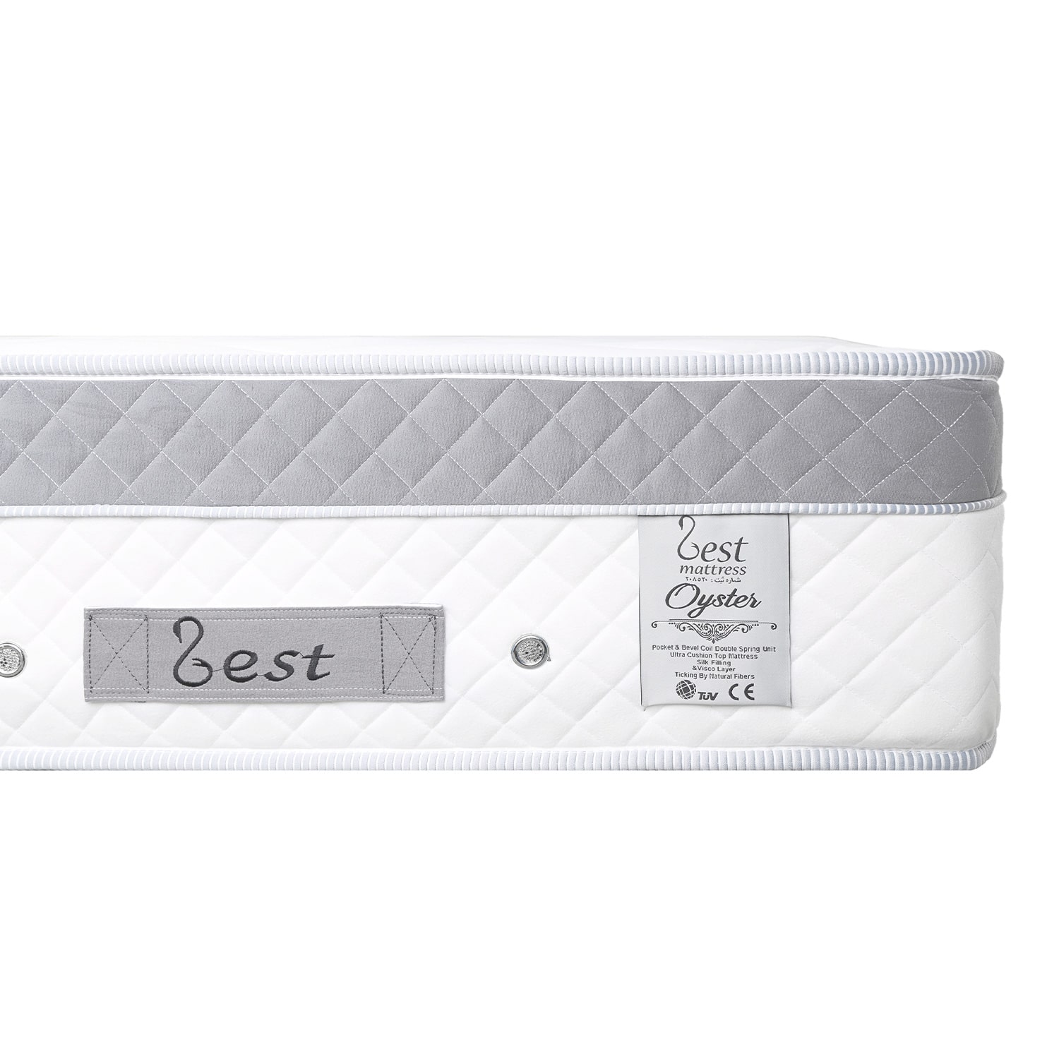 Zest Oyster Medical Hybrid Mattress - 30cm, Dual-Size Pocket Springs