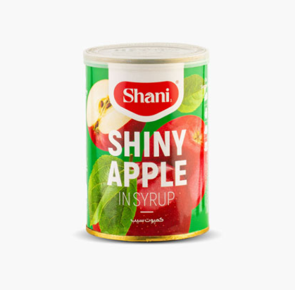 Canned Apple Compote in Sweet Syrup