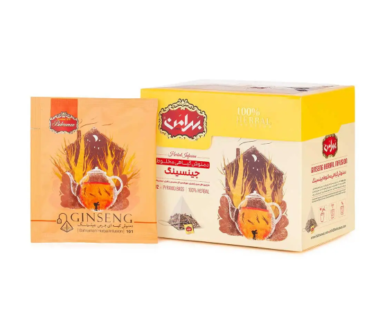 Ginseng Herbal Tea, 12 Tea Bags