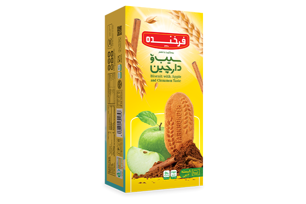 Farkhondeh Biscuit with Apple&Cinnamon Taste -215gr