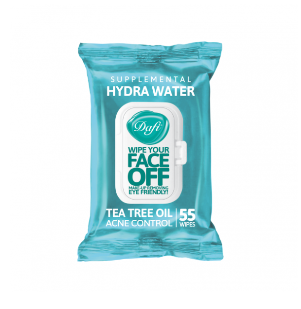Hydra Water Makeup Remover Wet Wipes with Lid, 55 Sheets