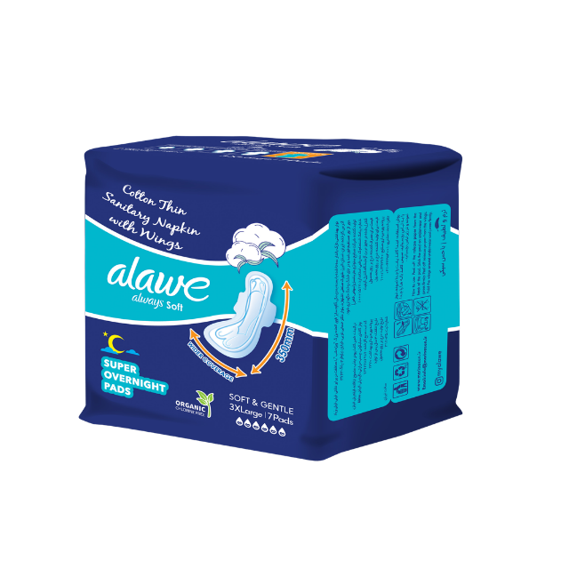 Alawe Thin Fluff Super Sanitary Napkins – 7-Pad Pack