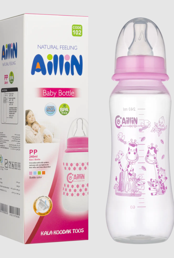 Aillin PP baby bottle classic round 80-150-240- ml in box
