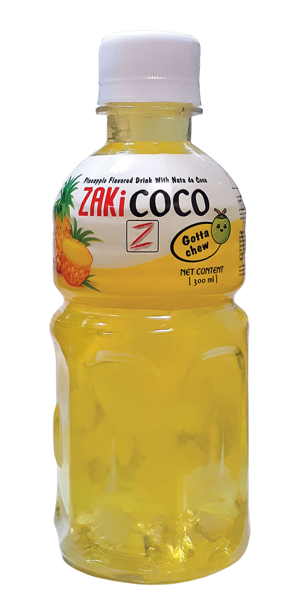 Pineapple-Flavored Nata de Coco Drink – 300ML PET Bottle