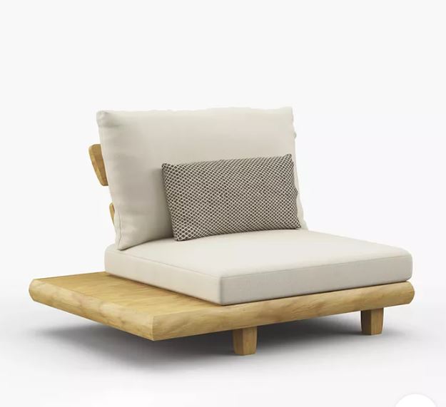 Zed Design Tina Modern L-Shaped Sectional Sofa Set with Solid Natural Wood Frame & High-Density Foam