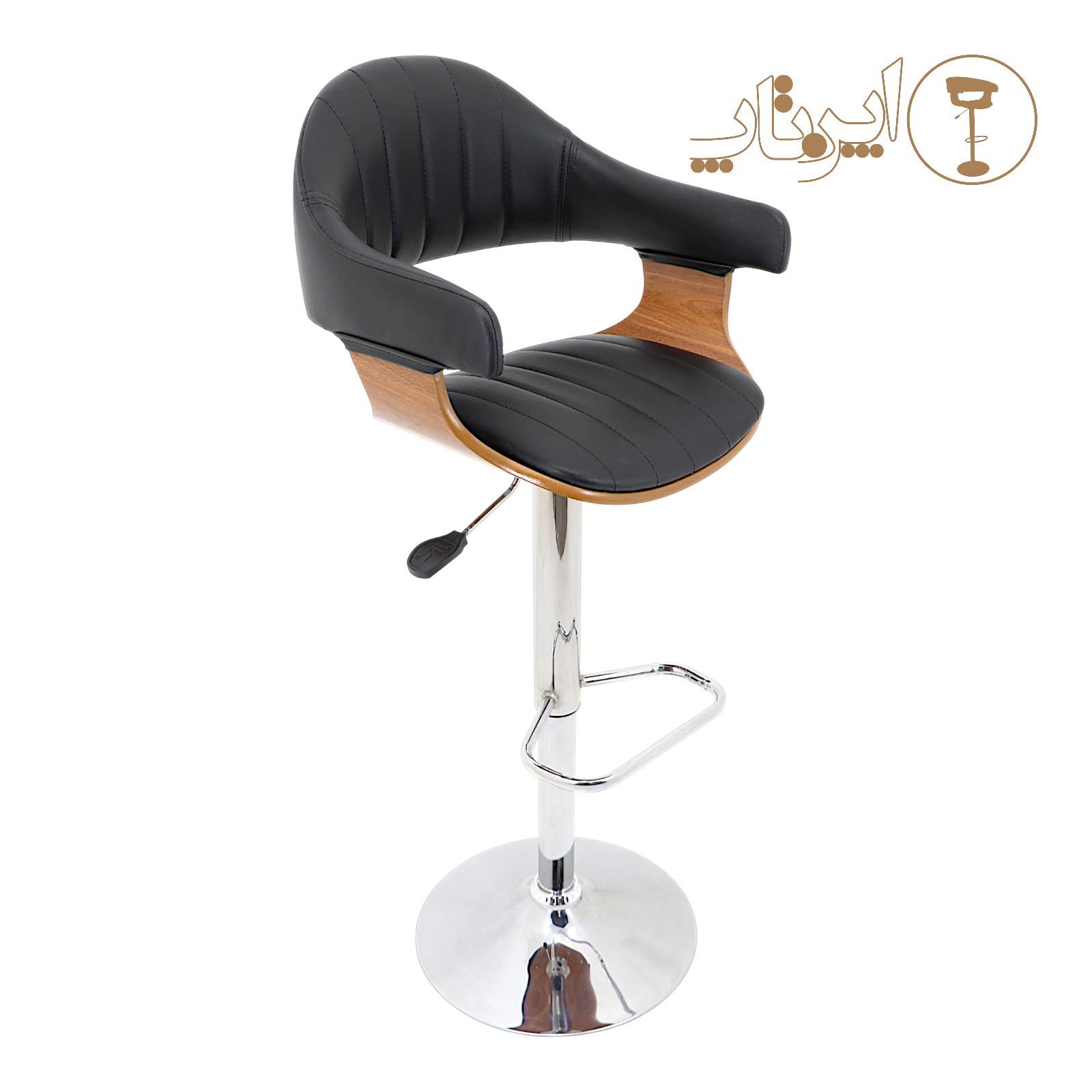 Open Jack Chair Model 2135 with Custom Stitching - Hydraulic Height-Adjustable Swivel Chair