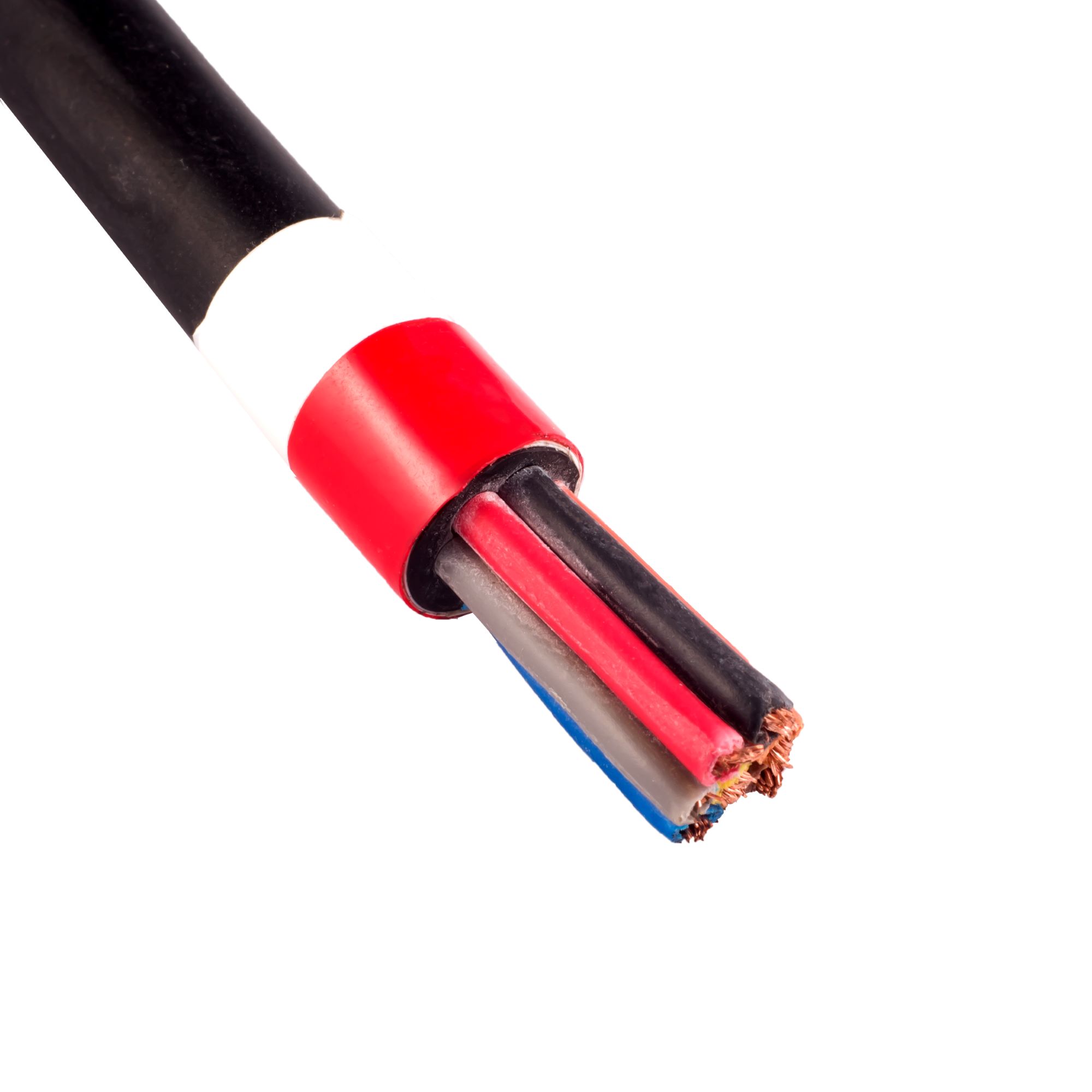 Control cable with a cross-section of 6x0.75
