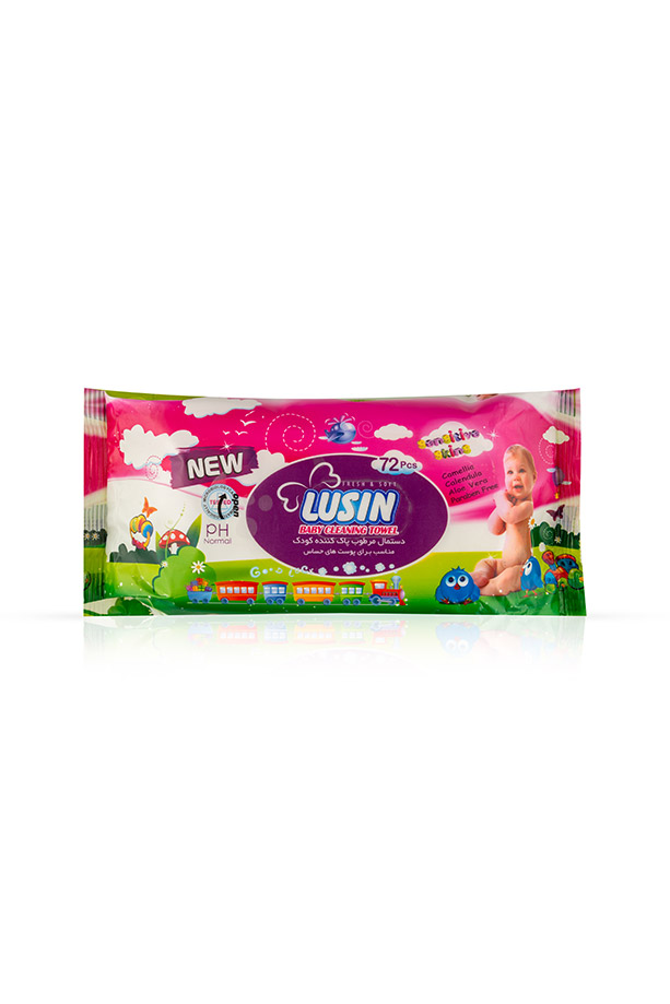 LUSIN Sensitive Baby Wet Wipes  Baby Cleaning Towel (72 Wipes)