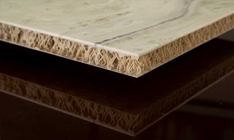 3D Composite Honeycomb Stone Backing Panel Ultra-Light, High Strength
