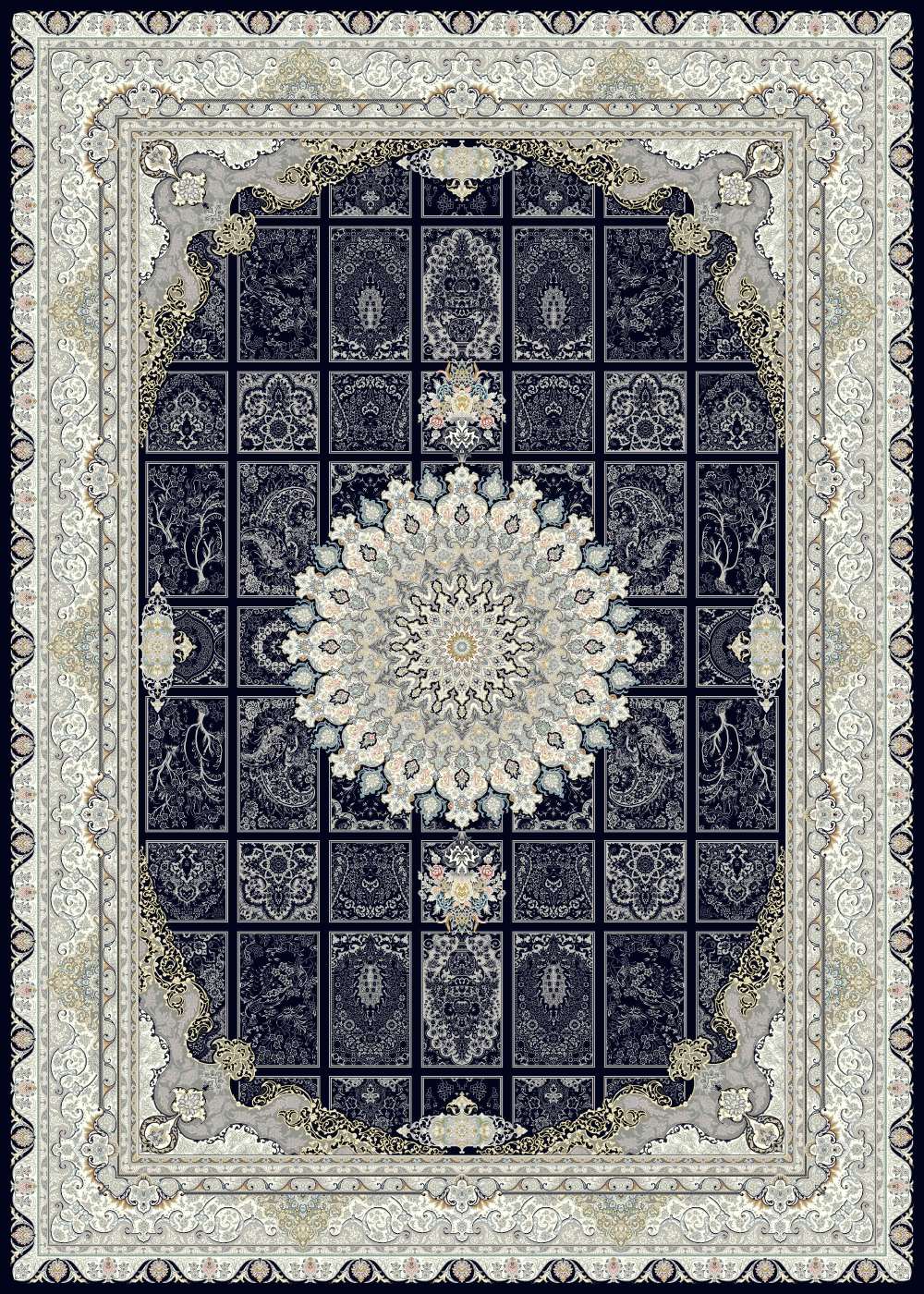 Reeds High-Density Acrylic Machine-Made Persian Carpet