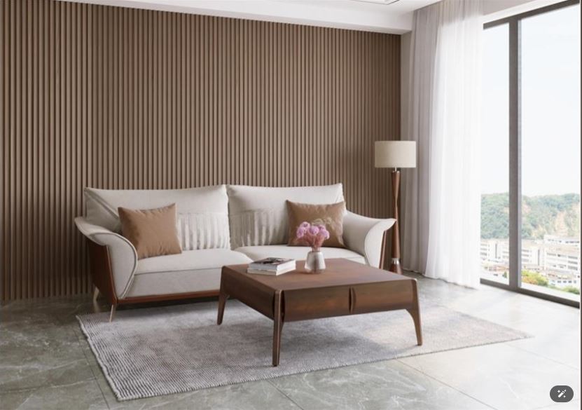 SIVAN Contemporary Sofa , Plywood Frame & High-Resilience Polyurethane Foam