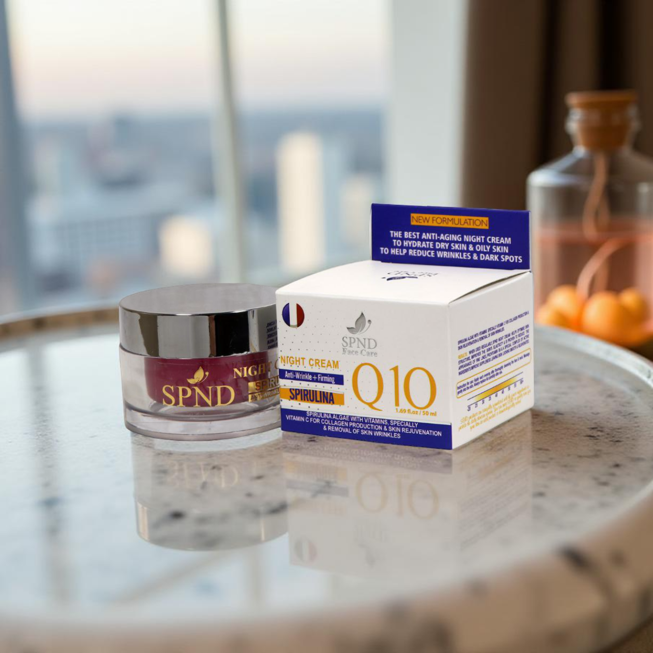 SPND Q10 Anti-Wrinkle & Firming Night Cream with Spirulina  50 ml