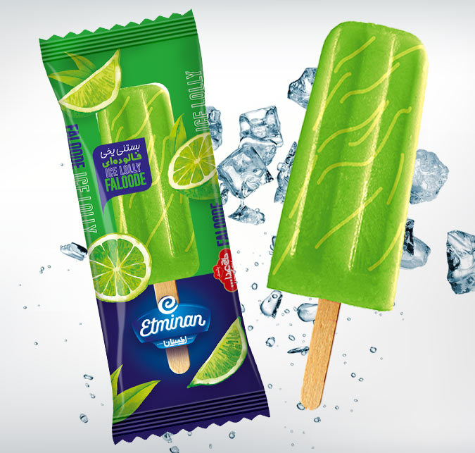Eminan Ice Lolly Stick  Lime Faloudeh, Pomegranate, Sour Cherry & Orange