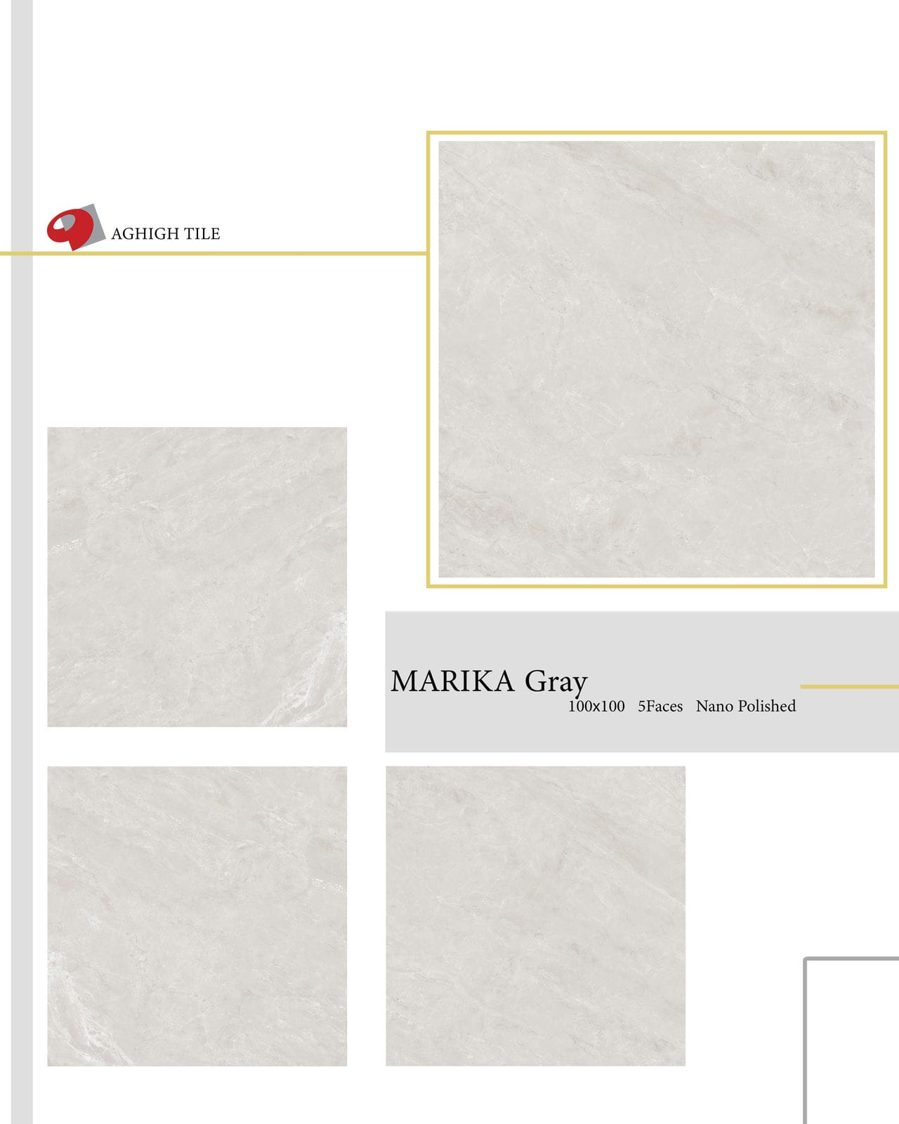 Gray Marika Tile | 100x100