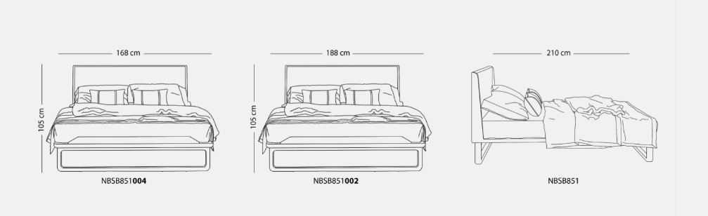 MAHOOR , Post-Modern Natural Beech Veneer Bedroom Set with Soft-Close Storage