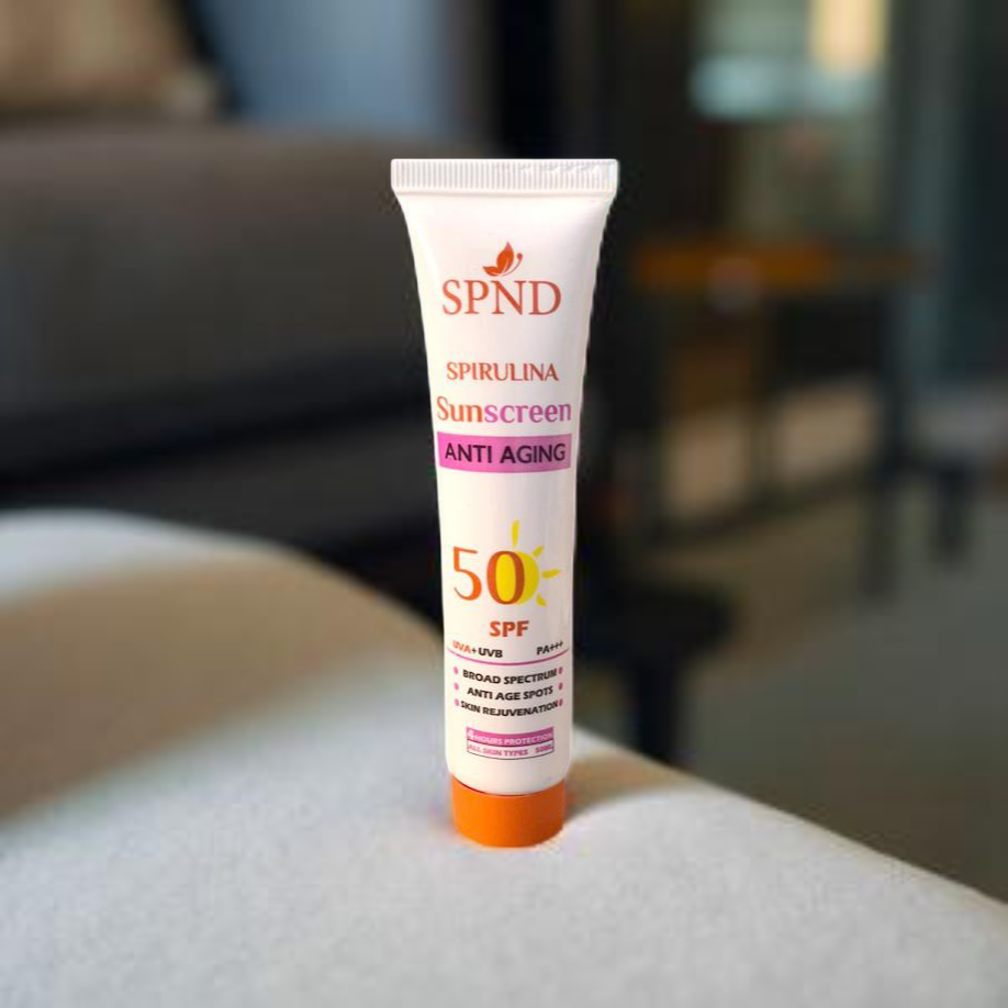 Spirulina Anti-Aging Sunscreen SPF50  Colorless