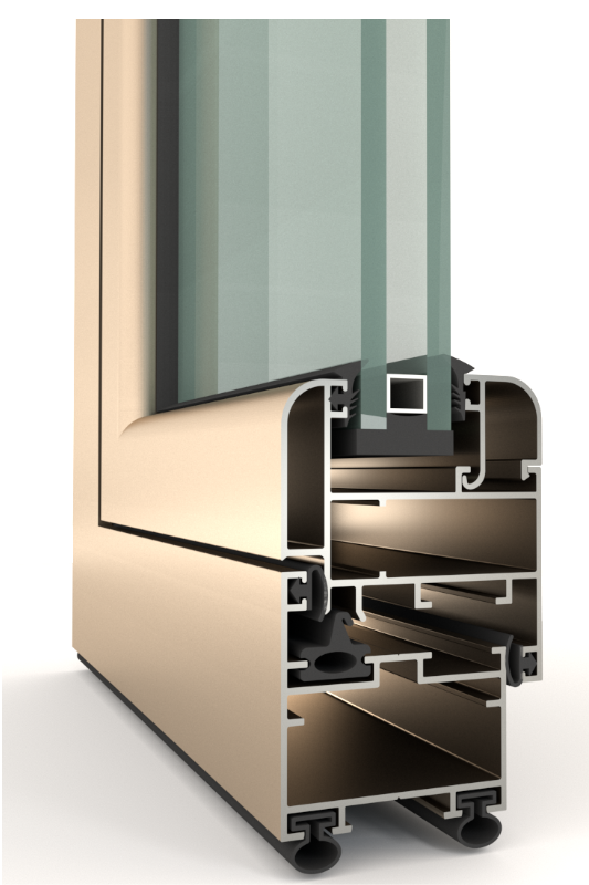 AH50 is a non-thermal break door and Window System