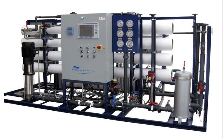 The industrial desalination plant or Reverse Osmosis (RO)