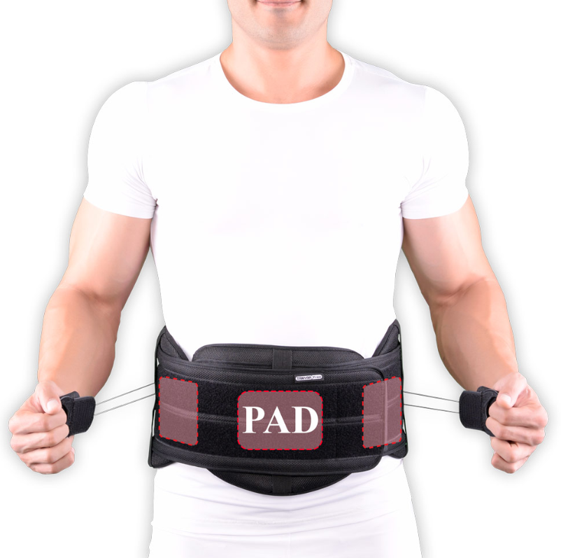 Cybertech Long Back Support Brace with Padding