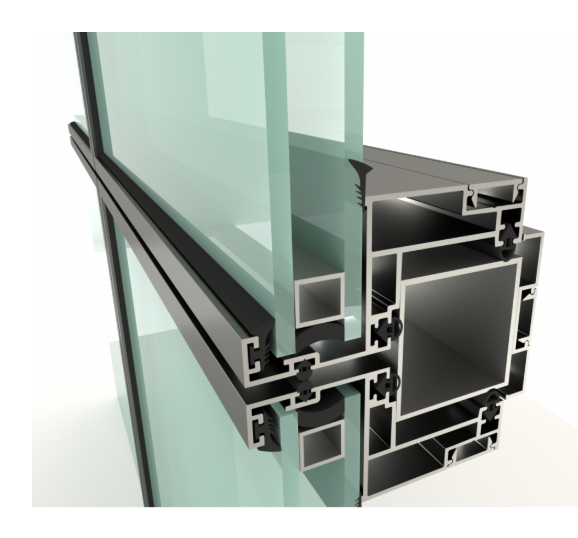 aluminum curtain wall Frameless Facades