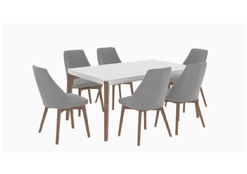 APRIN , Modern Upholstered Dining Chair Set with U-Shaped Backrest