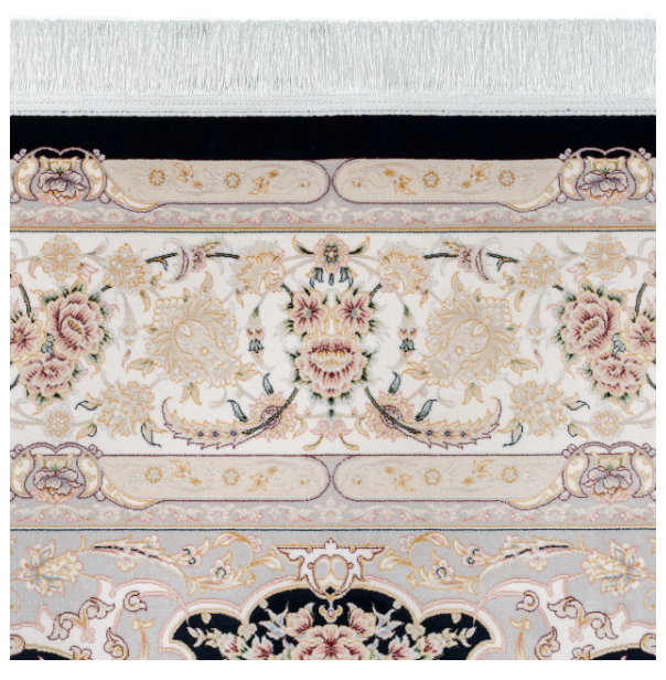 Pile Material Acrylic Rug, Classic Collection-Navy blue 10ES0200