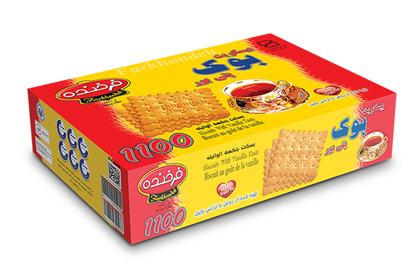 Farkhondeh Petit Beurre Biscuit with Vanilla Taste - 520gr