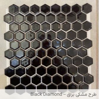 Glossy black design tile-Black Diamond