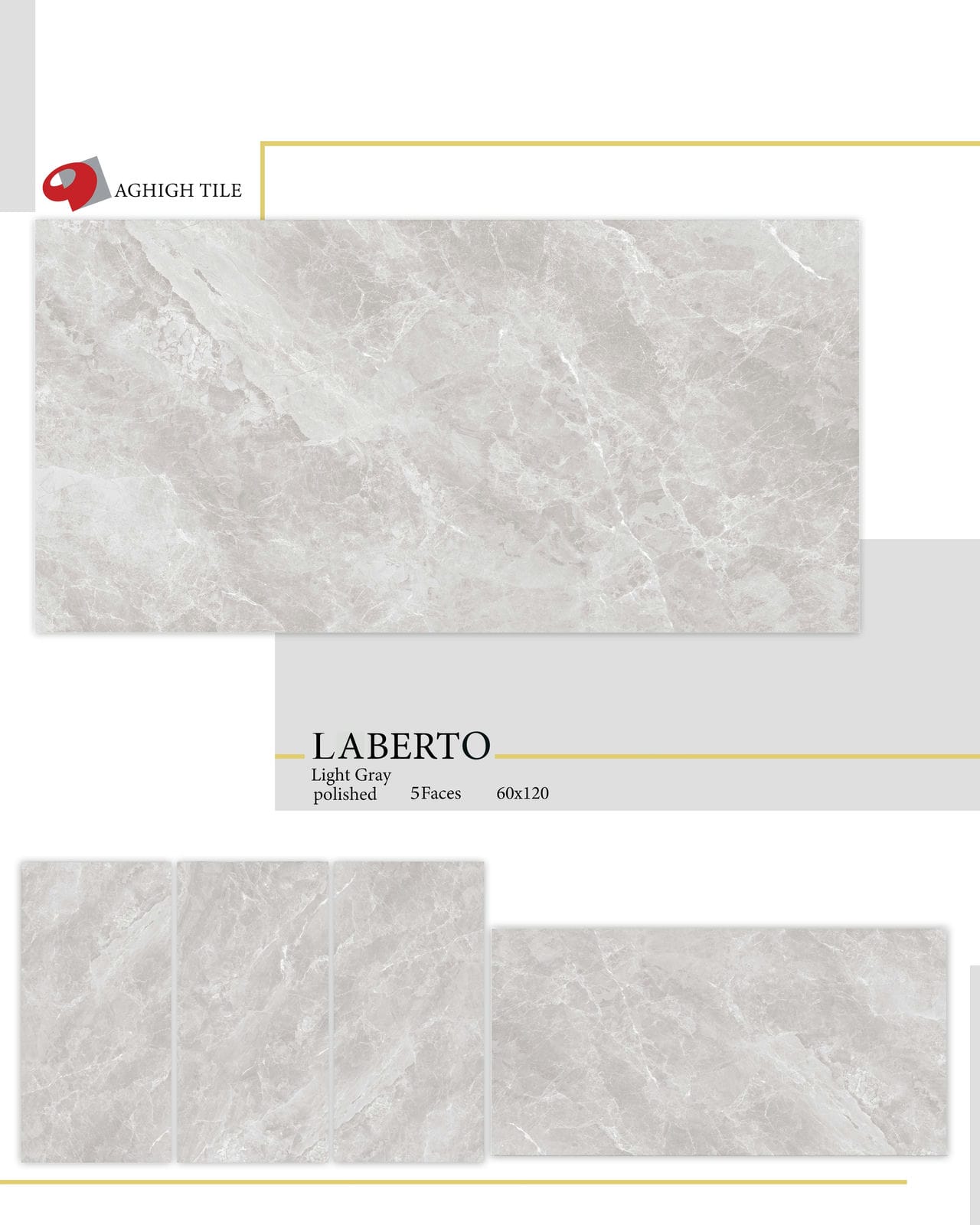 Dark Gray Laberto Tile | 60x120