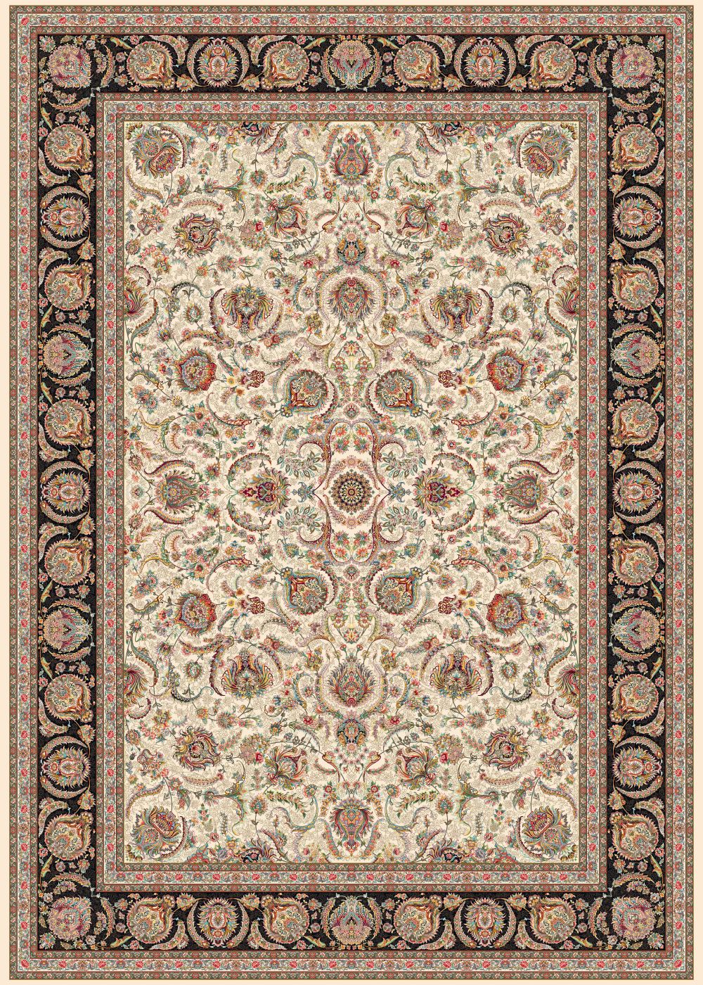 Reeds High-Density Acrylic Machine-Made Persian Carpet