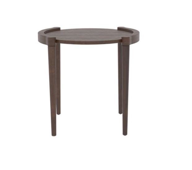 RAZAN , Round Mid-Century Beech-Veneered Coffee Table