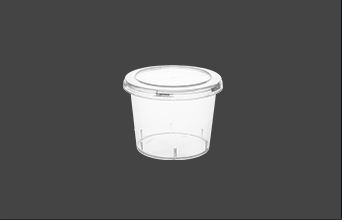 315ML Round PP Plastic Food Container with 95MM Twist-Off Neck, IML Decoration & Heat-Sealed Lid