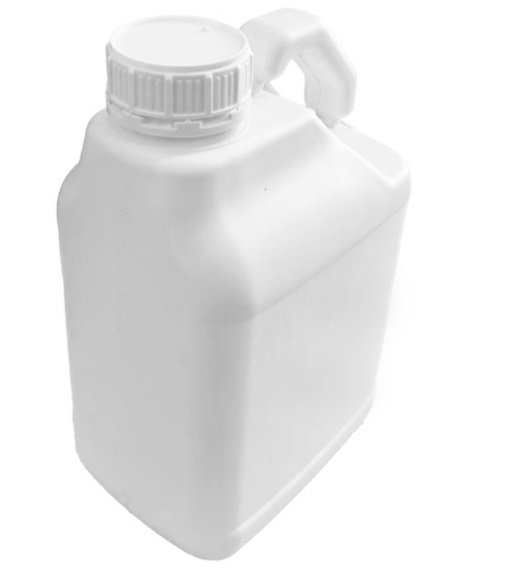  5litr gallon, fixed handle, slanted opening, 60 mm.