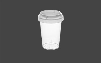 280ML Round PP Plastic Food Container with 75MM Neck, Heat-Sealing System & Cap