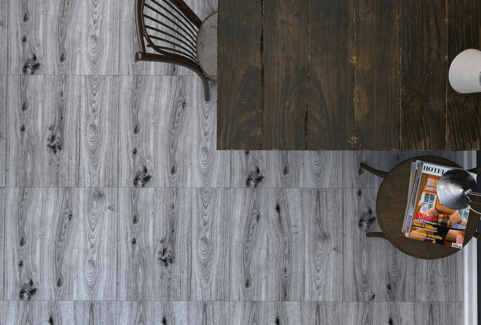 Gray Woody Tile| 60x60