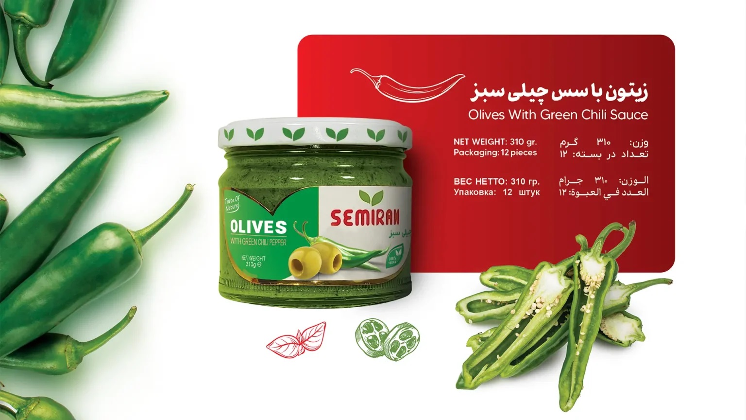 Olives in sauce